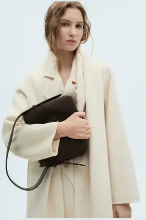 MANGO Bolso mini shopper serraje Unitalla