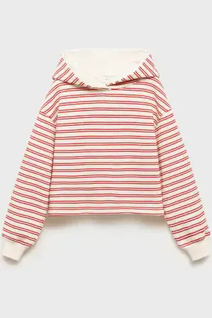 MANGO KIDS Sudadera rayas capucha años