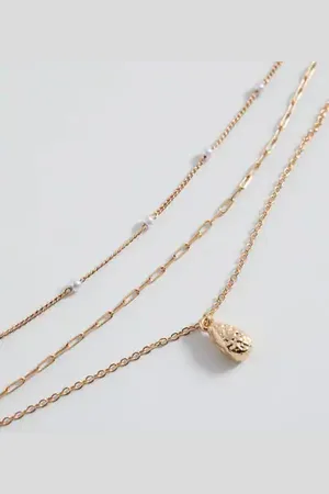MANGO TEEN Set collares cadena Unitalla