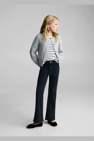 MANGO KIDS Jeans flare bolsillos