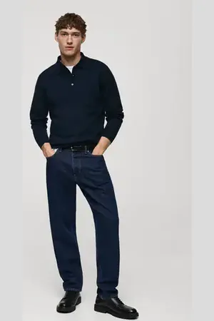 MANGO AN Jersey polo % lana de merino
