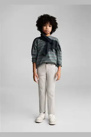 MANGO KIDS Pantalón chino algodón 8