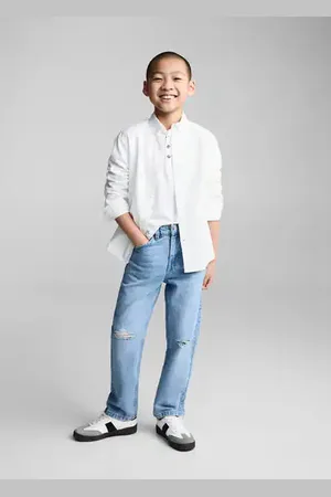 MANGO KIDS Camisa Oxford % algodón