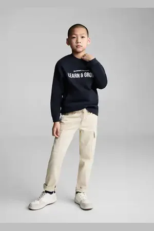 MANGO KIDS Sudadera estampada lettering 4 años