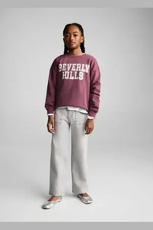 MANGO KIDS Sudadera mensaje estampado 6 años
