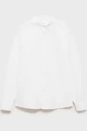 MANGO KIDS Camisa Oxford estampada