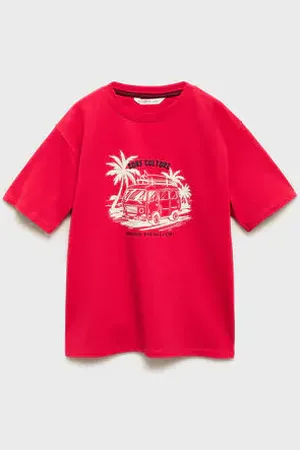 MANGO KIDS Camiseta estampado relieve 6 años
