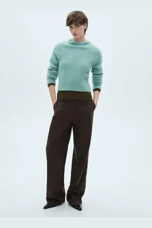 MANGO Jersey capucha efecto pelo