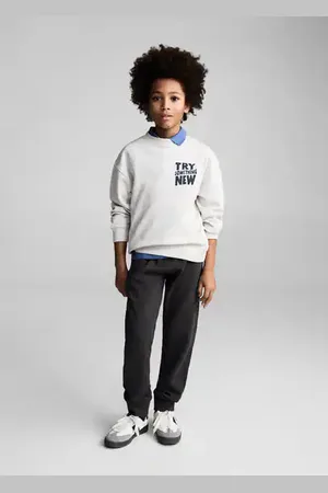 MANGO KIDS Pantalón jogger cintura elástica