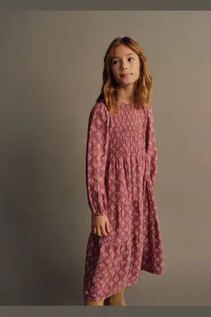 MANGO KIDS Vestido estampado volantes 4 años