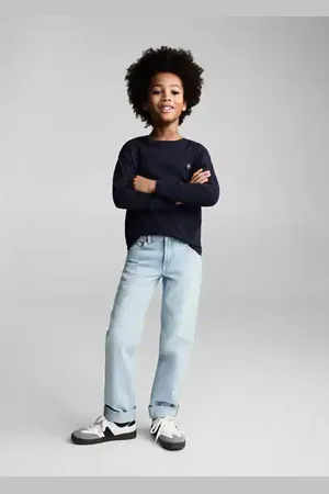 MANGO KIDS Jeans rectos bajo vuelta 4 años