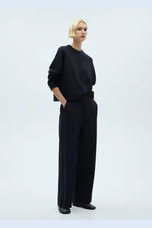 MANGO Pantalón jogger wideleg