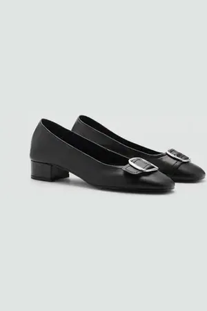 MANGO Zapato piel hebilla 4