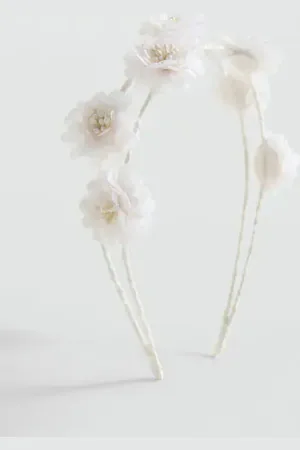 MANGO KIDS Diadema flores Unitalla