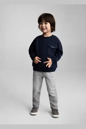 MANGO BABY Jeans skinny rotos decorativos 4 años