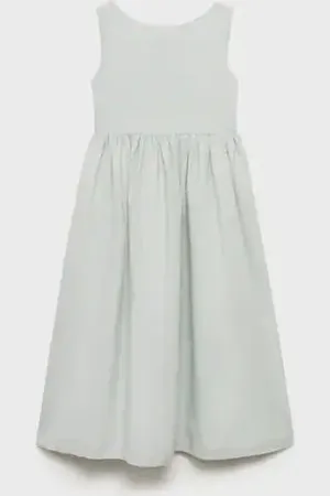 MANGO KIDS Vestido lino lazos 2