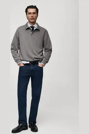 MANGO AN Sudadera polo regular fit