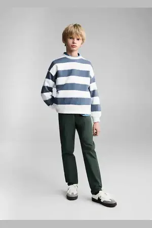 MANGO KIDS Sudadera algodón rayas 4 años