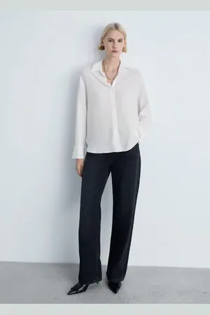 MANGO Camisa fluida lyocell CH