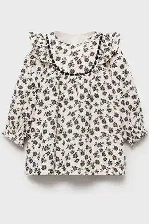 MANGO BABY Vestido algodón estampado 6 años
