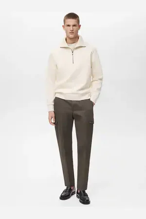 MANGO AN Pantalón cargo algodón regular fit 4