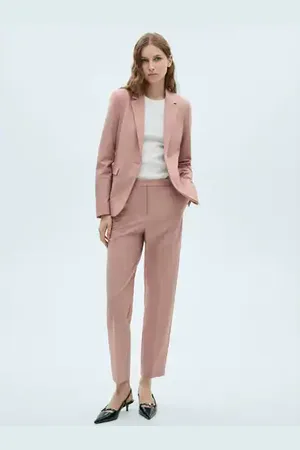 MANGO Pantalón recto traje