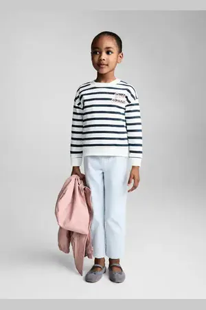 MANGO BABY Sudadera rayas mensaje 2 años