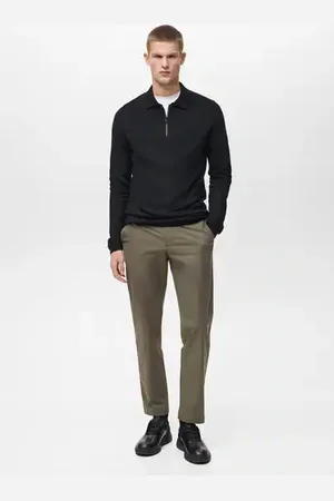 MANGO AN Pantalón slim fit comfort stretch cordón 4