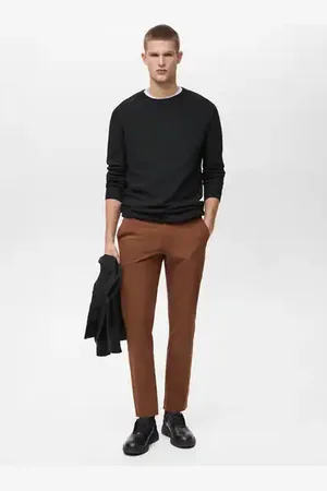 MANGO AN Pantalón slim fit comfort stretch cordón 4