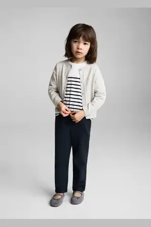 MANGO BABY Pantalón algodón cintura elástica 28 meses