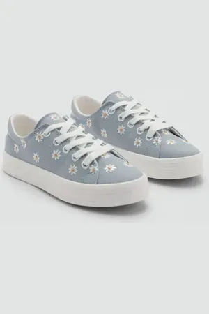 MANGO KIDS Deportivas bordadas ½