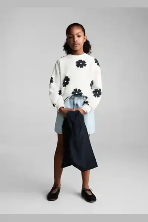MANGO KIDS Sudadera estampado floral 6 años