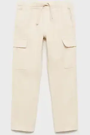 MANGO KIDS Pantalón recto cargo