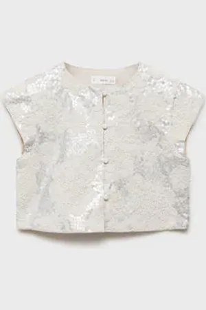 MANGO KIDS Chaleco bordado 6 años