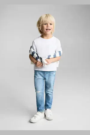 MANGO BABY Jeans skinny rotos decorativos 2 años