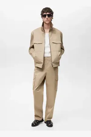 MANGO AN Pantalón cargo relaxed fit 4