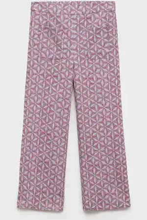 MANGO KIDS Pantalón estampado bolsillo 8 años