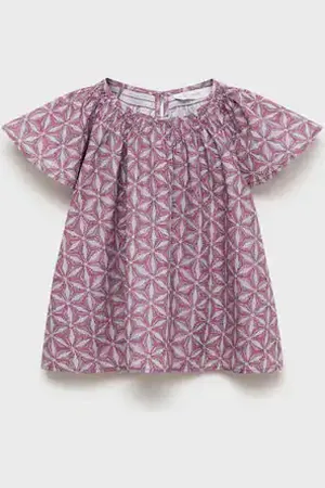 MANGO KIDS Blusa algodón estampada 4 años
