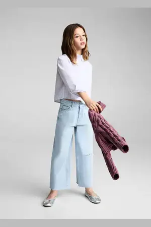 MANGO KIDS Camisa rayas bolsillo 2