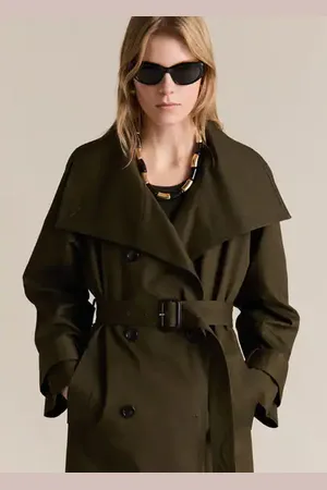 MANGO Trench largo doble botonadura CH
