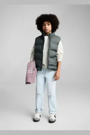 MANGO KIDS Chaleco acolchado bolsillos 2 años