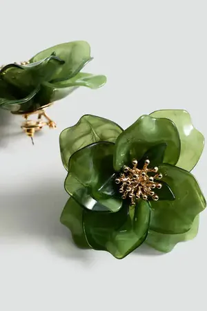 MANGO Pendientes flores Unitalla