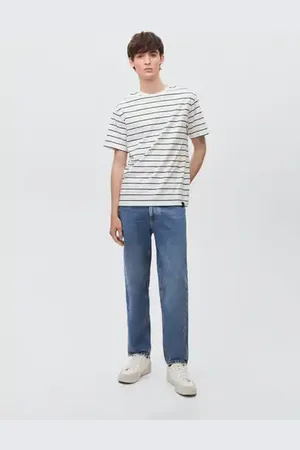 MANGO TEEN Camiseta manga corta rayas