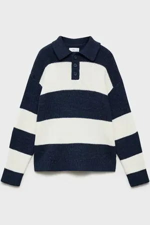 MANGO KIDS Jersey estilo polo rayas 8 años