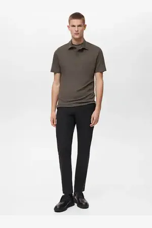 MANGO AN Polo transpirable comfort stretch