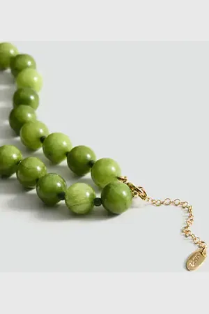 MANGO Collar piedras bolas Unitalla