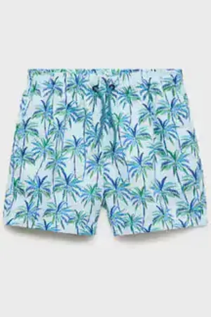 MANGO KIDS Bañador estampado palmeras 6 años