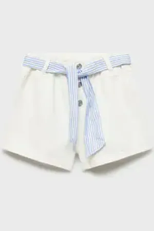 MANGO KIDS Shorts algodón tiro alto 6