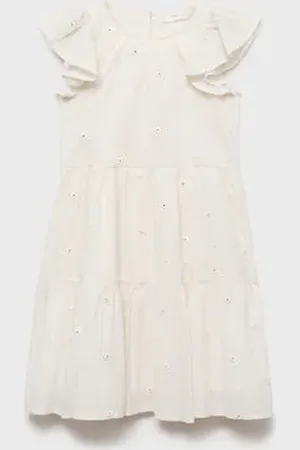 MANGO KIDS Vestido algodón lunares