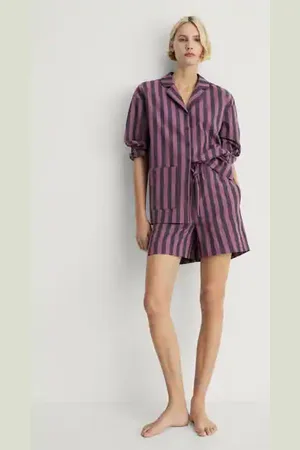 MANGO Shorts pijama estampado raya bicolor CH